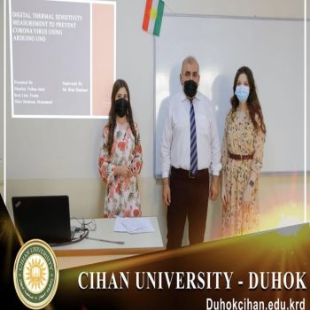 A Report of War Satellite Channel about the graduation project of students from the Department of Computer Science at Cihan University - Duhok. 