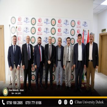 the President of Cihan University - Duhok (Assistant Professor Dr. Zeravan AbdulMohsen Asaad) received the delegation of the Culture and Media Foundation for the first branch
