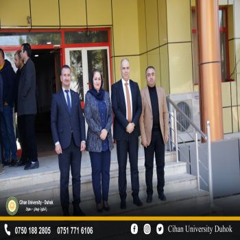 a delegation from Cihan University - Duhok visit to the Directorate of Preparation and Training of the General Directorate of Education in Duhok Governorate
