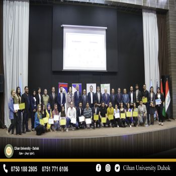 a delegation from Cihan University-Duhok participated in the closing ceremony of the program:  Iraqi Young Leaders Exchange Program-IYLEP