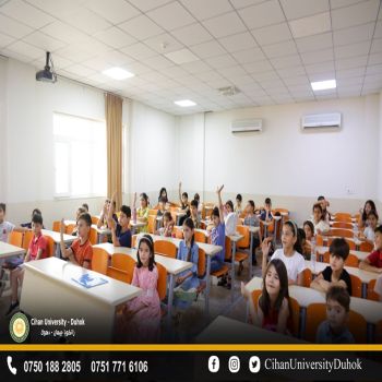 the summer course opened by Cihan Educational Agency in coordination with (Y.P.O) Organization for children aged 5 to 16 years old,