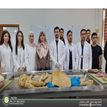 the Nursing College at Cihan University-Duhok, under the supervision of Dr. Layla M. Salih, organized a scientific trip for first-year students to the Anatomy Labs at the Medical College, University of Duhok