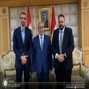 the Dean of the Faculty of Law at our university, Dr. Reber Hussein Yousef, visited the Law Research Center at the Ministry of Justice, where received by the director of the center