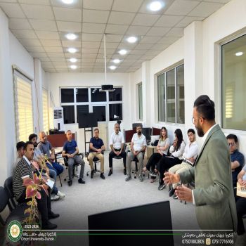 University-Duhok, English department opened an English language course for Duhok-TV staff members as part of the (Zakat Al-Ilm) program
