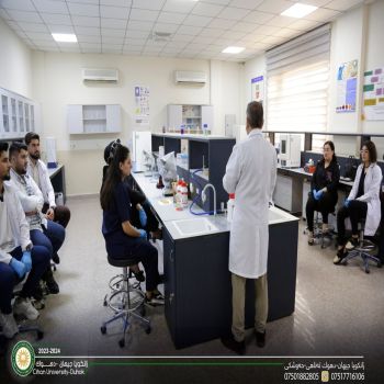 a scientific course was launched by the Medical Microbiology Department under the title (Isolation and Identification of Bacteria) that will continue for three days.
