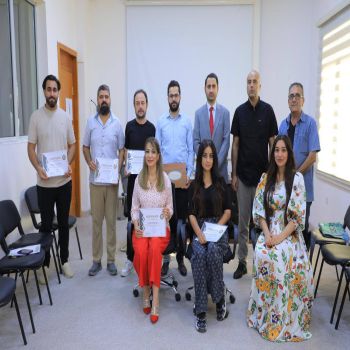 English department concluded an English language course which was initiated for Duhok-TV staff members