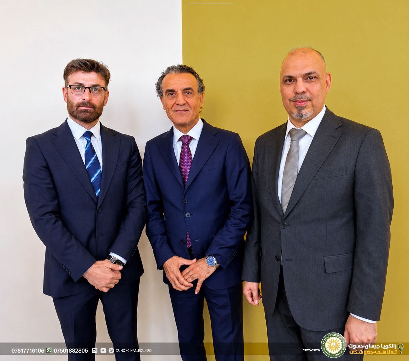 The Ministry of Higher Education and Scientific Research Honors the President and Vice President of Cihan University-Duhok with the Scientific Innovation Award