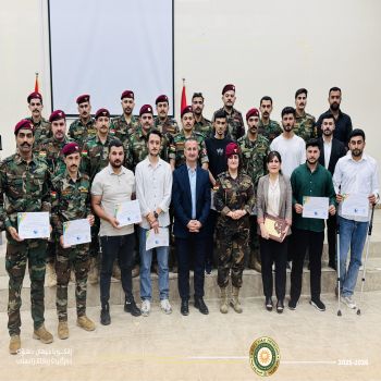 Cihan University-Duhok Concludes the English Language Course at the Peshmerga Cultural Center