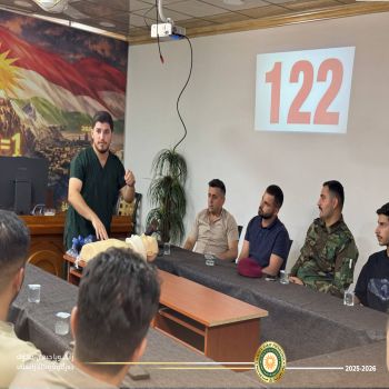 Under the "Zakat of Science" Initiative, Cihan University-Duhok Launches a First Aid Training Course for Peshmerga Forces